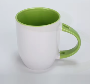 Tasse à café en céramique vierge pour sublimation de couleur intérieure, mugs personnalisés imprimés en gros avec cuillère - Product Image 4
