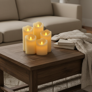 Venta al por mayor <span class=keywords><strong>de</strong></span> fábrica en China: Diferentes velas LED sin mecha para exteriores, juego <span class=keywords><strong>de</strong></span> velas LED tipo pilar con efecto <span class=keywords><strong>de</strong></span> movimiento para fiestas - Product Image 2