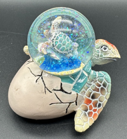 Ornement en résine d'art de bonne qualité pour la maison mignon oeuf de tortue Statue maison vacances bureau Table décor