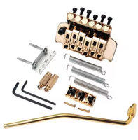 Black Floyd Rose Double Locking sistem Tremolo 6 String Bridge gitar untuk gitar listrik pengganti