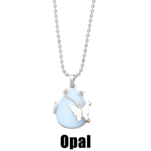 Collar con Colgante de Mariposa y Cristal de Ágata en Forma de Gota de Agua, Estilo Vintage, Personalizado, Accesorios de Joyería para Mujer - Product Image 5