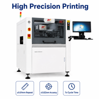 Venta Directa de Fábrica China: Impresora Automática de Plantillas de Pasta de Soldadura SMT con Visión, 400x340mm para PCB, Máquina de Serigrafía con Ciclo de 7s