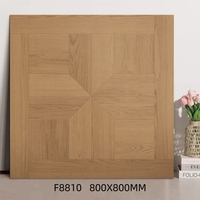 Carrelage imitation bois 800x800mm avec texture 3D |   Revêtement de sol authentique imitation bois pour la rénovation de villas et d'appartements