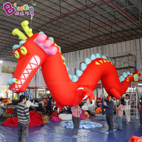 Mascotte gonflable Oxford, modèle animal, dragon chinois gonflable personnalisé, dragon gonflable géant pour la publicité, décoration d'événements