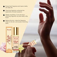 Huile parfumée roll-on florale Vanille Vibes 10ml – Parfum boisé crémeux au lait de vanille, longue tenue, portable, unisexe, idéal voyage