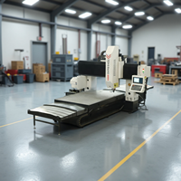 Machine de fraisage CNC à portique pour personnalisation professionnelle, broche BT40, contrôleur GSK, faible entretien, usinage de moules PVC, sur mesure