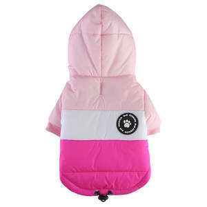 Abrigo con Capucha <span class=keywords><strong>para</strong></span> Perros, Chaqueta de Plumón <span class=keywords><strong>para</strong></span> Cachorros, Sudadera con Botones a Presión <span class=keywords><strong>para</strong></span> Perros Pequeños, <span class=keywords><strong>Chihuahua</strong></span>, Color Rosa - Product Image 1