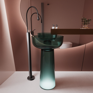 Lavabo de Pedestal Portátil de Lujo y Alto Estándar para Hotel, Lavabo de Baño con Color Personalizado - Product Image 2