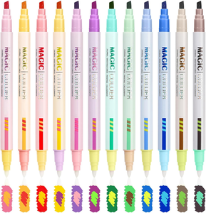 Khy 6/10/12 Màu Sắc Nhà Máy Phổ Biến Giá Đầy Màu Sắc Đánh Dấu Pastel Đôi Kết thúc Ma Thuật Thay Đổi Màu Sắc Tô Màu Bộ Bút - Product Image 3