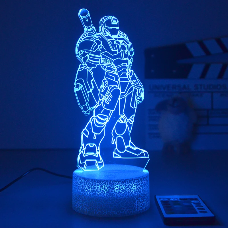 Marvel Light Kids Bedside 3D LED Lamp - Customizable Decor