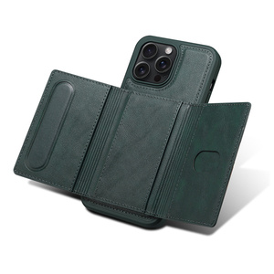 Licicase เคสกระเป๋าสตางค์แม่เหล็กมีช่องใส่บัตรหลายช่องสำหรับ iPhone 13 13 Pro 13 Pro Max พับได้ฝาพับตั้งได้ - Product Image 6
