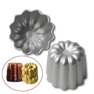 <span class=keywords><strong>Moule</strong></span> à dessert en gelée cannelée à pâtisserie française Moules à gâteau Cannele en aluminium anodisé robuste Moules à canele - Product Image 1