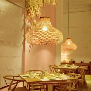 โคมไฟไม้ไผ่หวายดีไซน์โบราณโคมไฟสำหรับงานหัตถกรรมโคมไฟร้านอาหาร/โคมไฟไม้ไผ่สไตล์วินเทจ - Product Image 3