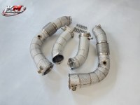 Collecteur d'échappement thermique en acier inoxydable KM Performance pour BMW M5 G90 G99 S68 4.4TT V8 – Amélioration du système d'échappement à flux libre