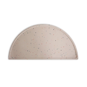 Napperon en silicone demi-rond moucheté pour lave-vaisselle, sans BPA, antidérapant, <span class=keywords><strong>avec</strong></span> bords surélevés, napperon en silicone pour enfants - Product Image 6