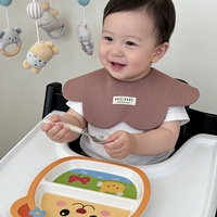 Nuevo Babero de Algodón Personalizado de Doble Cara, Impermeable, Estilo Coreano, para Bebé