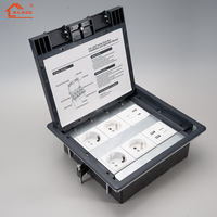 Boîte de sortie de prise de sol multifonctionnelle de haute qualité avec prise USB multifonctionnelle intégrée en matériau étanche ABS