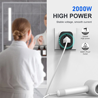 Adaptador de Viaje Universal, Adaptador de Enchufe Internacional 2 USB A y 2 USB C, Adaptador de Corriente de Viaje para Estados Unidos a Europa, Reino Unido, Irlanda, Australia