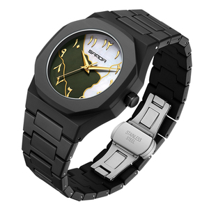 Reloj de Pulsera Sanda Moderno, Minimalista, de Lujo, <span class=keywords><strong>para</strong></span> <span class=keywords><strong>Hombre</strong></span>, con Movimiento de Cuarzo, Esfera con Números Arábigos, Calendario, Resistente al Agua, Deportivo, <span class=keywords><strong>para</strong></span> Negocios - Product Image 5