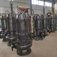 Pompe centrifuge verticale submersible pour eaux usées, 1 CV, 2-2,5 m³/h, en acier inoxydable, 5,5 kW