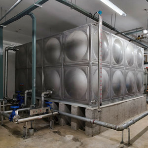 Serbatoio d'<span class=keywords><strong>Acqua</strong></span> Modulare in Acciaio Inox SUS304, Serbatoio Quadrato per <span class=keywords><strong>Acqua</strong></span> Potabile, Antincendio e Uso Industriale - Product Image 3