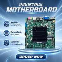 Placa Base Mini ITX con CPU Intel J4105, una sola ranura DDR4 de 8GB, Triple Pantalla VGA LVDS, M2 SATA