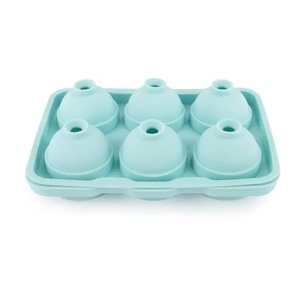 Molde para hacer hielo de silicona de 6 cavidades <span class=keywords><strong>Macallan</strong></span>, Cubo de esfera redonda transparente, moldes para bloques de hielo, herramientas para helados de 206G, caja con logotipo personalizado embalado - Product Image 1