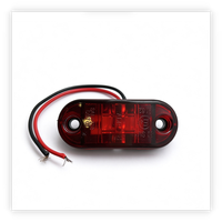 Feu de position latéral à 2 LED ambre, homologué DOT E-mark, pour bus, camion, remorque, étanche