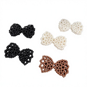Joyería Chen Ming, Collar Hecho a Mano con Cuentas de Plástico, Lazo, Cadena de Bambú, Perla Blanca, Joyería Deportiva Tejida DIY - Product Image 1