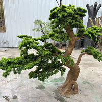 Großhandel Maßgefertigter Großer Künstlicher Garten-Kiefernbaum Spezielle Form Indoor Fiberglas Holz-Kiefer