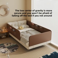 2026 Neues Umweltfreundliches Italienisches Luxusbett aus Echtem Leder Moderner Minimalistischer Cremefarbener Stahlrahmen 1,5*2 Bett mit Nachtlicht