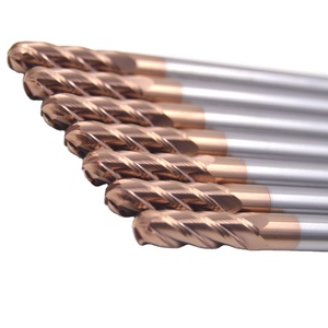 Hợp Kim cứng Phay Cutter Tungsten Carbide Công Cụ Cắt Khoan Nước Làm Mát Kim Loại Bóng Nose End Mill <span class=keywords><strong>Lathe</strong></span> Công Cụ <span class=keywords><strong>Bits</strong></span> - Product Image 1