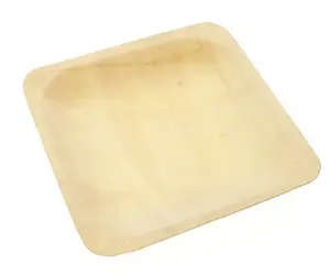 Disposable Kraft Rectangular Wooden Food Trays Recyclable Eco-Friendly Take Out Food Serving Boats Baskets Trays for Party S