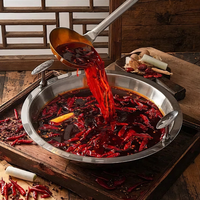 Assaisonnement pour fondue chinoise Weixiaoer, huile végétale épicée, base pour fondue chinoise, 500 g, format familial, huile claire, assaisonnement pour fondue chinoise A105