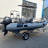 Bateau gonflable rigide de nouvelle construction bateau semi-rigide en aluminium bateau de nervure à vendre