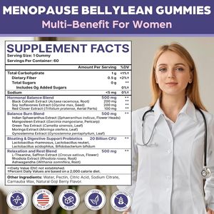 Non-GMO <strong>Weight</strong> Management Vegan <strong>Supplement</strong> <strong>Menopause</strong> Bellylean Gummies for Women Hormone Balance Gummies for <strong>Weight</strong> <strong>Loss</strong> - Product Image 4