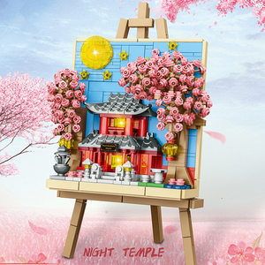 EPT Petite particule 693PCS-process Building Block Planche à <span class=keywords><strong>dessin</strong></span>-Peach Blossom Planche à <span class=keywords><strong>dessin</strong></span> avec lumière - Product Image 1