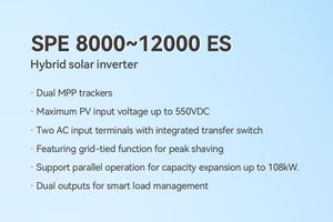 एकल चरण अधिकतम शक्ति <span class=keywords><strong>15</strong></span> kw कम आवृत्ति <span class=keywords><strong>mppt</strong></span> 12kw 1kw 10kw 8kw 6kw हाइब्रिड सौर ऊर्जा इन्वर्टर लिथियम बैटरी के साथ - Product Image 2