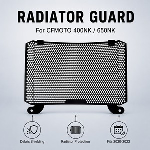 Protector de Rejilla de Radiador Compatible con <span class=keywords><strong>CFMOTO</strong></span> <span class=keywords><strong>400NK</strong></span> / 650NK 2020-2023, Mejora de Protección para Motocicletas de Calle - Product Image 1