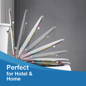 Acryl Graffiti Toiletten sitz Badezimmers itz bezug 3D gedruckt Soft Close Easy Clean Langlebiges Design für trend iges und modernes Badezimmer - Product Image 5