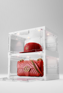 Venta al por mayor de <span class=keywords><strong>China</strong></span>, caja de plástico para zapatillas, caja de zapatos de almacenamiento, Control de Sensor de voz, LED, caja de zapatos de plástico apilable transparente, almacenamiento - Product Image 2