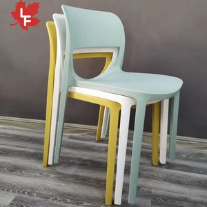 Dinning Room Furniture Sillas Plasticas Chaise Fancy Plastic Chair Modern Restaurant Leisure Cafe Stackable Dining Plastic Chair
