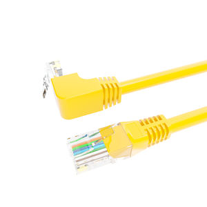 <span class=keywords><strong>Meilleur</strong></span> prix 90 degrés Rj45 Ftp Cat6 Cat6A 100% pur cuivre massif 0.5M 2M cordon de raccordement cavalier <span class=keywords><strong>Ethernet</strong></span> Lan câbles réseau - Product Image 4