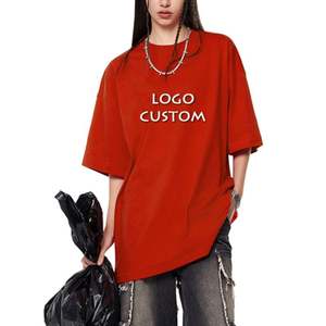 2025 vente en gros OEM coton demi manches femmes t-shirt décontracté couleur unie goutte épaule surdimensionné femmes t-shirts - Product Image 2