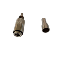 Conector CC4-C-J1.5 con Ventana, Conector Macho CC4 para Cables RG316 y RG174, Suministro del Fabricante