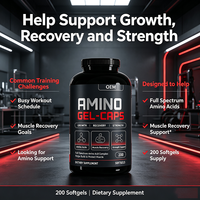 Gélules d'acides aminés à spectre complet pour le soutien quotidien des muscles et de l'énergie – Supplément premium d'acides aminés essentiels