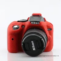 Étui en silicone pour appareil photo numérique reflex numérique NIKOND5300/D5200 et sac souple pour photographie