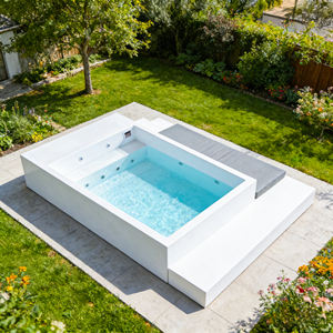 Piscina de Fibra de Vidrio Elevada, Directo de Fábrica, con Escalera, Resistente a los Rayos UV, Capacidad Personalizada para Familias y Adultos en el Patio Trasero - Product Image 4