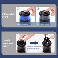 2024 nouveaux accessoires de voiture pour hommes/femmes désodorisant de voiture intelligent 360 ° parfum autour du vaporisateur de désodorisant pour la maison voiture petit espace