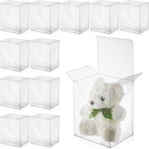 Boîtes de présentation en PVC populaires, bacs de rangement haute transparence, écologiques, lavables, emballages personnalisables, usage commercial pour une utilisation facile - Product Image 1